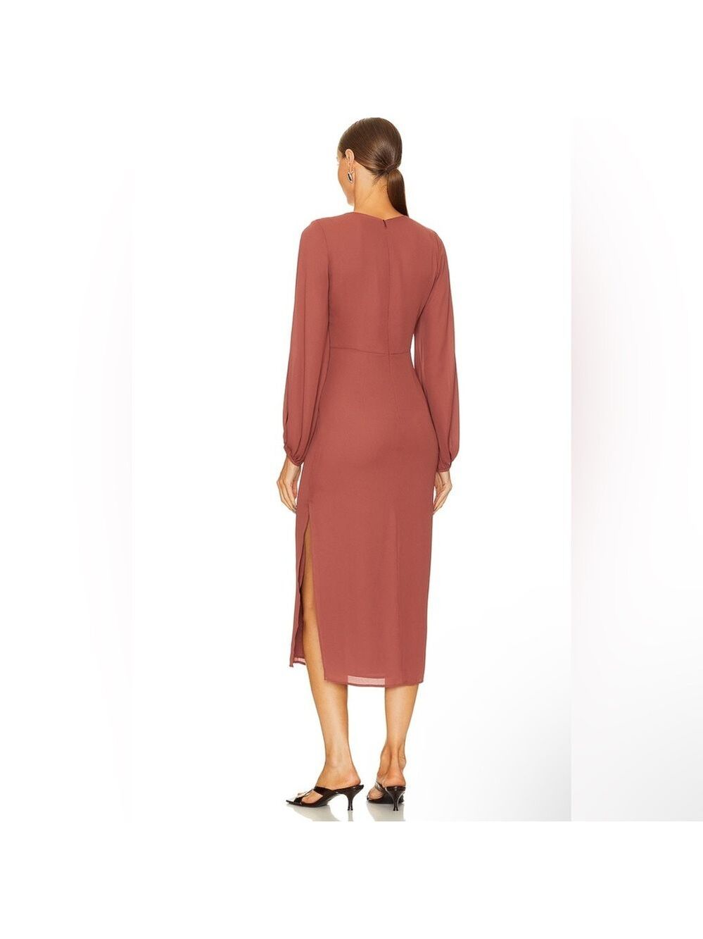 NWT $297 Krisa Twist Front Maxi in Cinnamon 🤎 - Picture 4 of 4